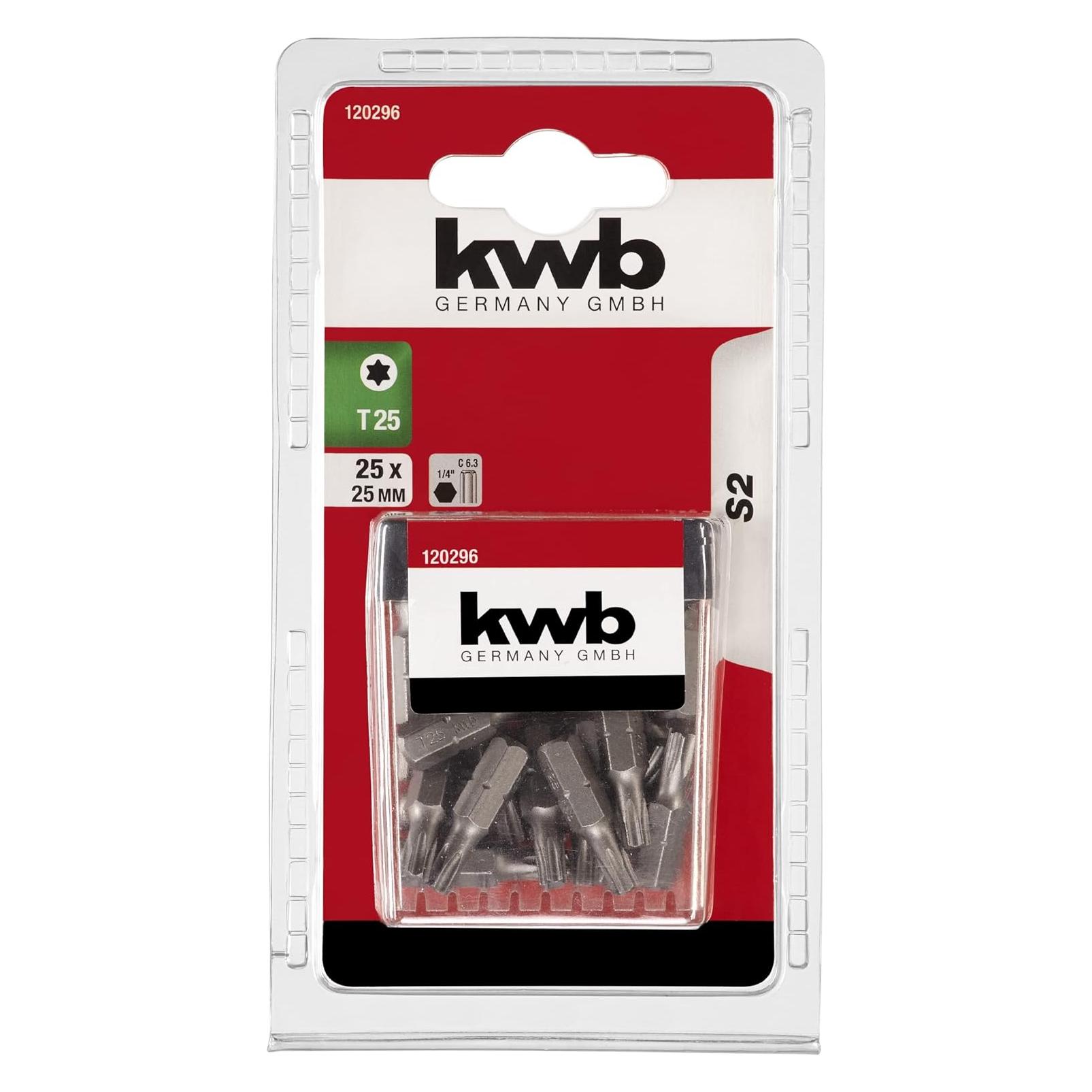 Kwb, Bits, Schroevendraaierbits 25 Stuks 1/4