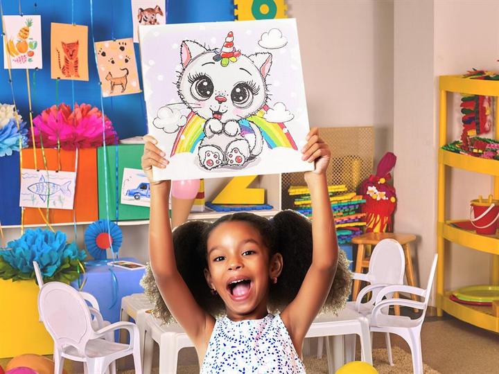 Produktbild Craft Buddy Malen nach Zahlen Unicorn Stars