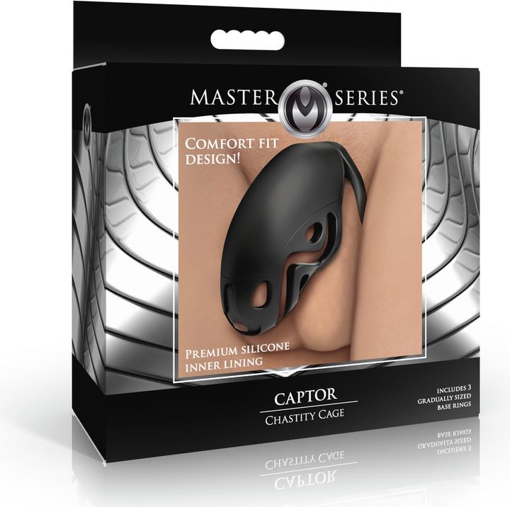 XR Brands Captor - Chastity Cage - Black