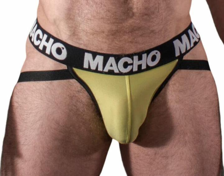 Actual product image Macho Underwear Macho - Mx25a Jock Lycra Yellow S (S)