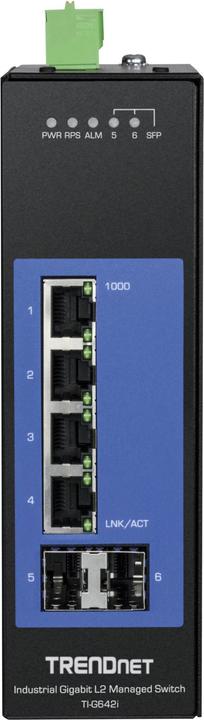 Immagine prodotto Trendnet Interruttore industriale 6 porte Gbit L2 gestito su guida DIN (6 porte)