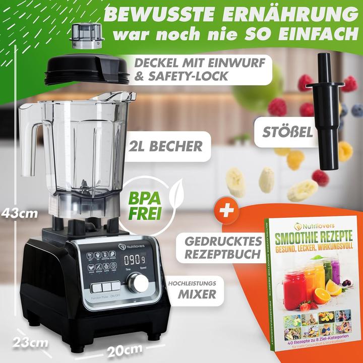 Produktbild Nutrilovers Hochleistungsmixer (2000 W)