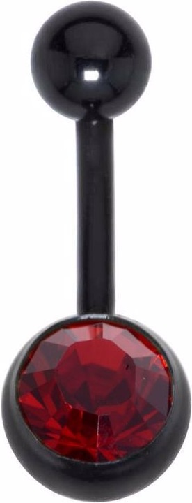 Image du produit Bijouteria Piercing nombril (Bioplastique, Cristallin, Acier chirurgical 316L)
