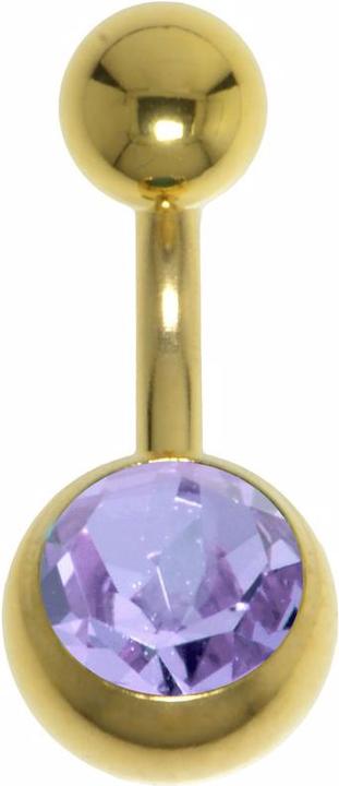 Immagine prodotto Bijouteria Piercing ventre (Rivestimento in PVD (colore oro), Cristallo premium, Acciaio chirurgico 316L)