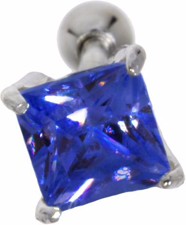 Produktbild Bijouteria Ohrpiercing (Chirurgenstahl 316L, Messing mit Silberbeschichtung, Zirkonia)