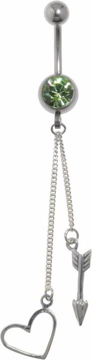 Immagine prodotto Bijouteria Piercing ventre (Argento 925, Acciaio chirurgico 316L, Vetro (di orologio))