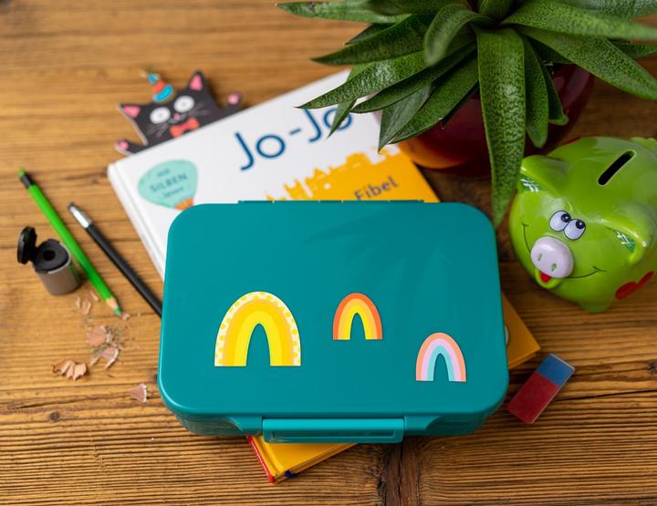 Produktbild Lekkabox Classic Lunchbox mit 4 Fächern & Trenner, petrol