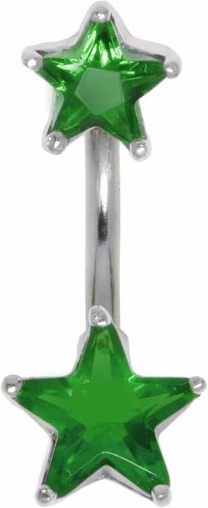 Produktbild Bijouteria Bauchpiercing (Silber 925, Kristall, Chirurgenstahl 316L)