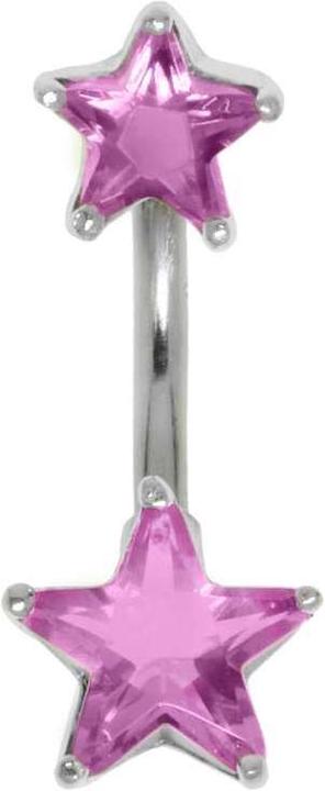 Produktbild Bijouteria Bauchpiercing (Chirurgenstahl 316L, Kristall, Silber 925)