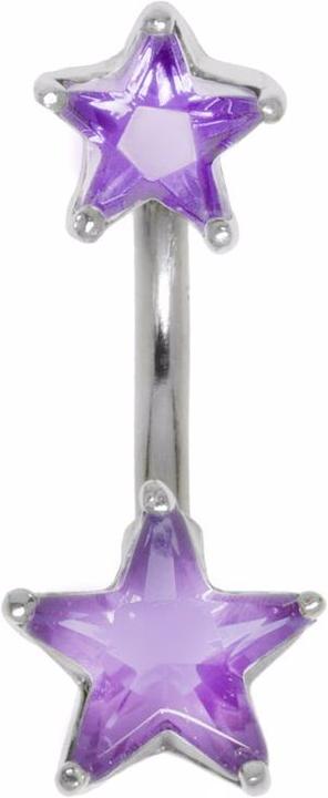 Immagine prodotto Bijouteria Piercing ventre (Argento 925, Vetro (di orologio), Acciaio chirurgico 316L)