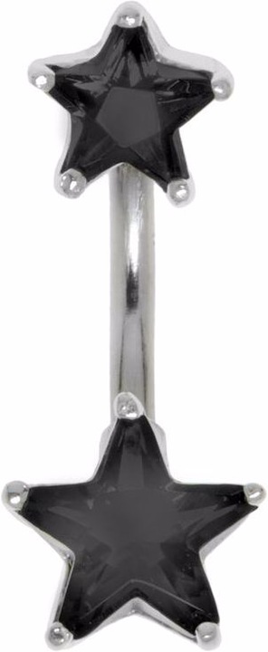 Produktbild Bijouteria Bauchpiercing (Chirurgenstahl 316L, Kristall, Silber 925)