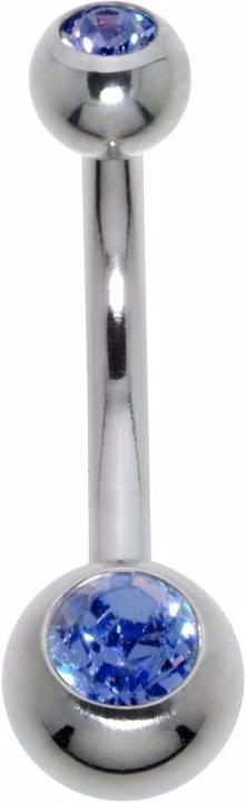 Immagine prodotto Bijouteria Piercing ventre (Vetro (di orologio), Acciaio chirurgico 316L)