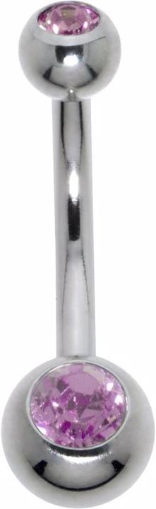 Immagine prodotto Bijouteria Piercing ventre (Vetro (di orologio), Acciaio chirurgico 316L)