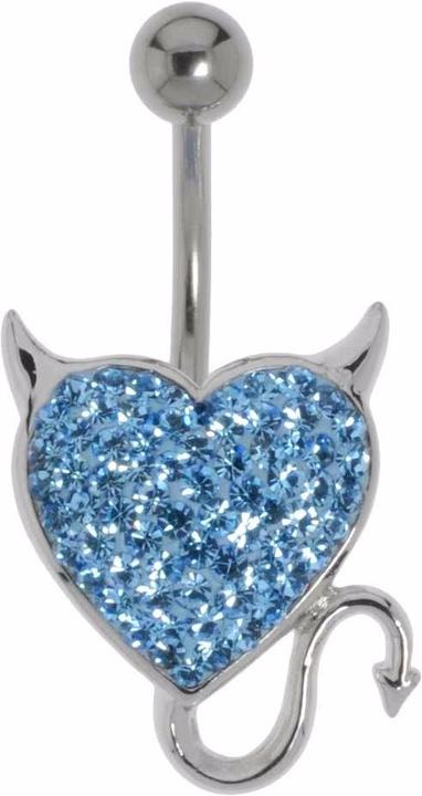 Produktbild Bijouteria Bauchpiercing (Chirurgenstahl 316L, Kristall, Messing rhodiniert)