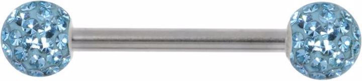 Image du produit Bijouteria Piercing poitrine (Acier chirurgical 316L, Résine époxy, Cristallin)