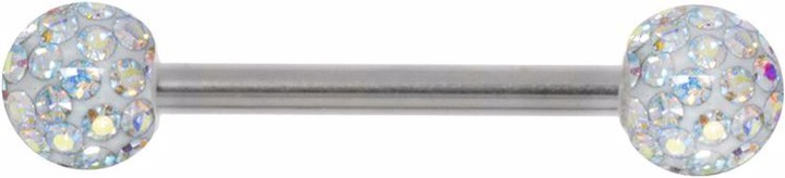 Produktbild Bijouteria Brustpiercing (Chirurgenstahl 316L, Epoxiharz, Kristall)