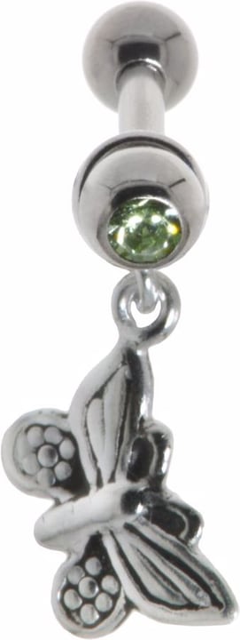 Produktbild Bijouteria Ohrpiercing (Chirurgenstahl 316L, Kristall, Messing mit Silberbeschichtung)