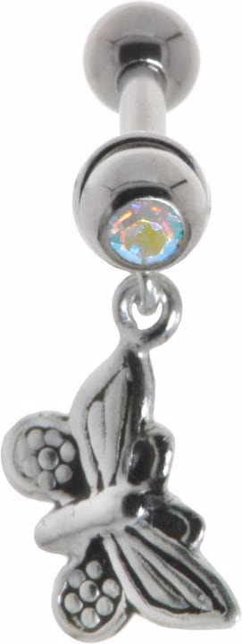 Produktbild Bijouteria Ohrpiercing (Chirurgenstahl 316L, Kristall, Messing mit Silberbeschichtung)