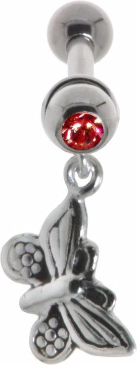 Immagine prodotto Bijouteria Piercing orecchio (Vetro (di orologio), Ottone con placcatura in argento, Acciaio chirurgico 316L)