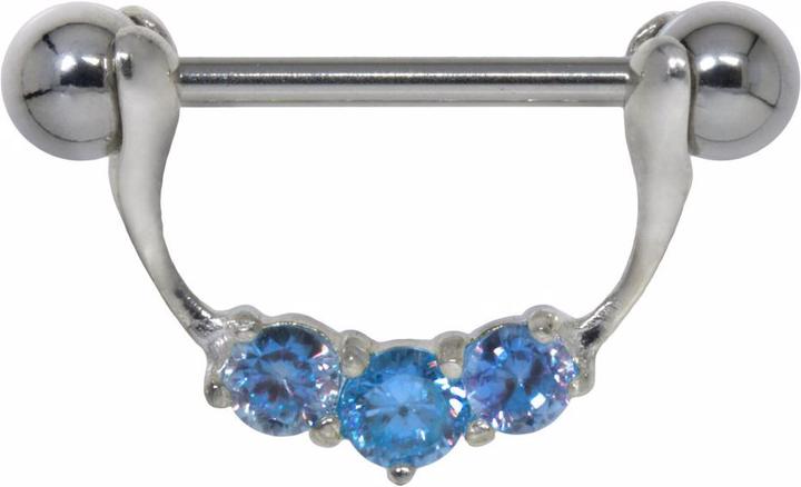 Immagine prodotto Bijouteria Piercing petto (Zirconia, Argento 925, Acciaio chirurgico 316L)