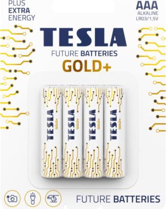 Produktbild Tesla AAA GOLD LR03 4 Stück Batterie (4 Stk., AAA, 1250 mAh)