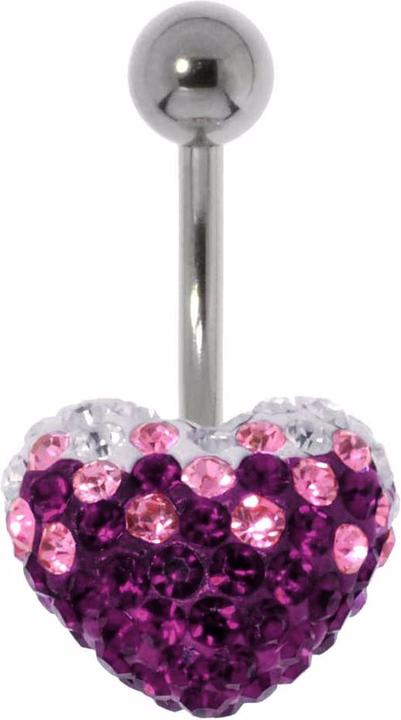 Image du produit Bijouteria Piercing nombril (Cristallin, Acier chirurgical 316L)