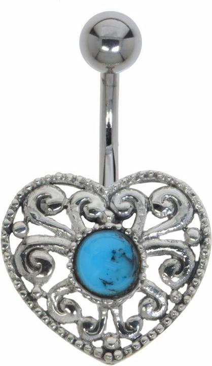 Image du produit Bijouteria Piercing nombril (Acier chirurgical 316L, Argent 925, Perle)