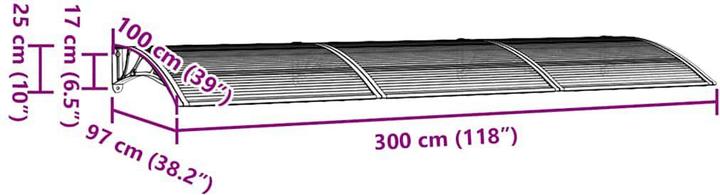 Produktbild vidaXL Hannie (300 x 102 cm)