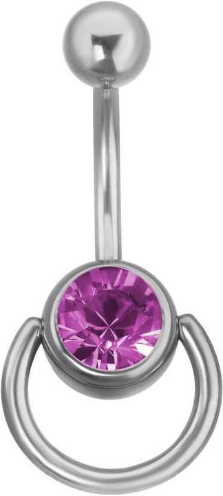 Image du produit Bijouteria Piercing nombril (Cristallin, Acier chirurgical 316L)