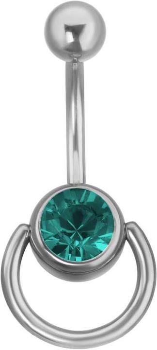 Actual product image Bijouteria Bellypiercing (Crystal, Surgical steel 316L)
