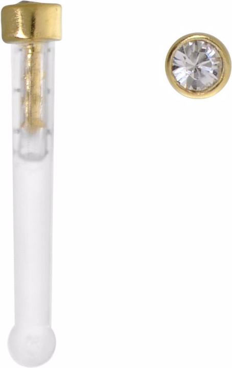 Transparent, White, Goldfarbig