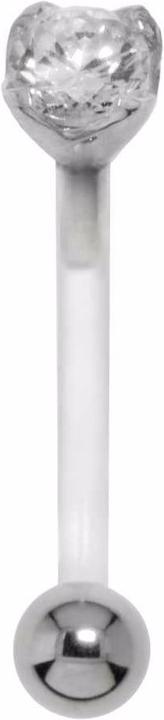 Immagine prodotto Bijouteria Piercing ventre (Zirconia, Bioplastica, Argento 925, Acciaio chirurgico 316L)