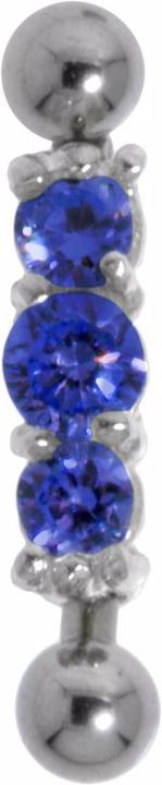 Immagine prodotto Bijouteria Piercing sopracciglio (Zirconia, Argento 925, Acciaio chirurgico 316L)