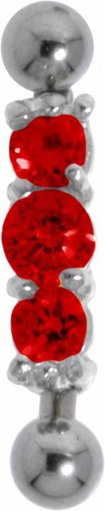 Produktbild Bijouteria Augenbrauenpiercing (Chirurgenstahl 316L, Silber 925, Zirkonia)