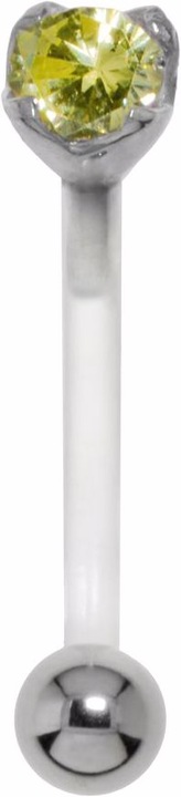 Produktbild Bijouteria Bauchpiercing (Zirkonia, Bioplast, Chirurgenstahl 316L, Silber 925)