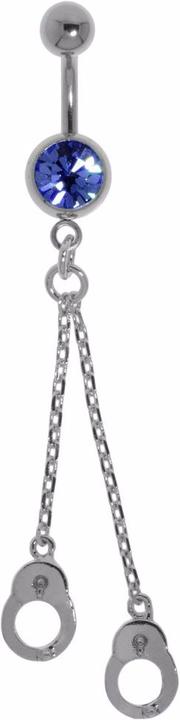 Produktbild Bijouteria Bauchpiercing (Messing rhodiniert, Kristall, Chirurgenstahl 316L)