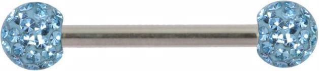 Produktbild Bijouteria Brustpiercing (Chirurgenstahl 316L, Epoxiharz, Kristall)
