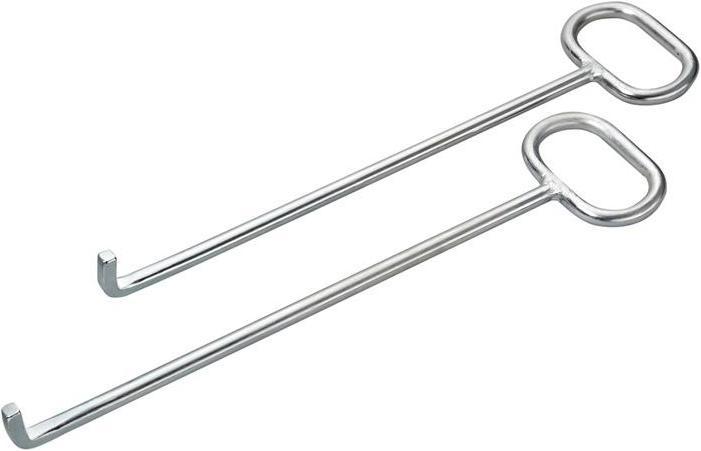 Actual product image Härke Manhole cover lifter length 600 mm with L-hook galvanised