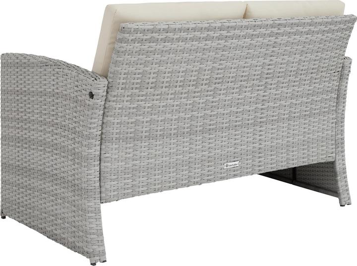 Actual product image tectake Rattan garden furniture lounge Lucca, variant 2