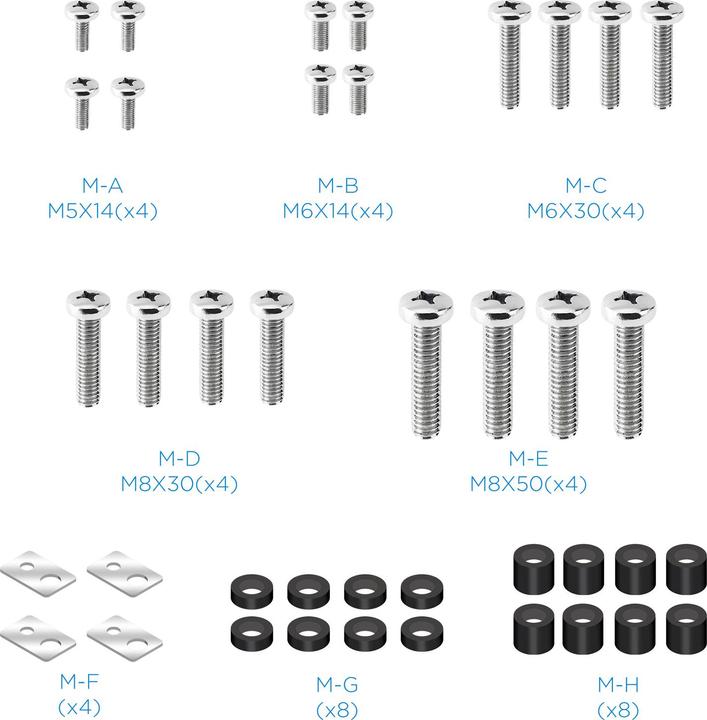Actual product image Tooq Technology SOPORTE PARED PANTALLAS INTERACTIVAS "PIXEL" 70-90 (Wall, 90", 55 kg)