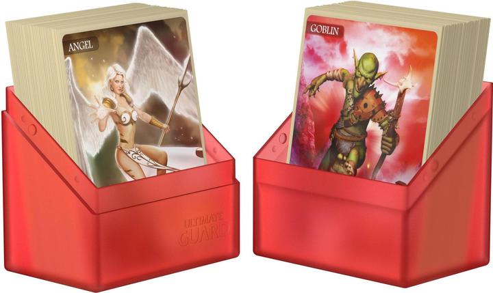 Actual product image Ultimate Guard Card Box Boulder Deck Case Standard Size 60+ Ruby