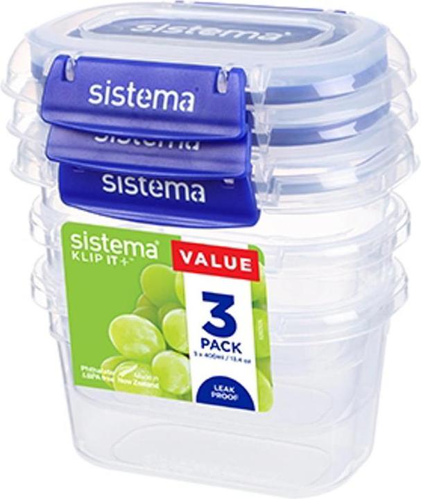 Immagine prodotto Sistema Rettangolo Klip it Plus 3 confezioni 400ml (0.40 l)