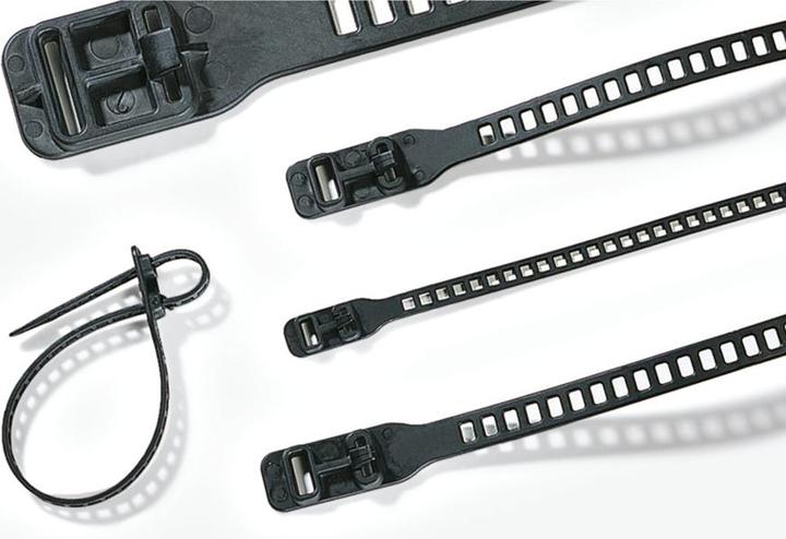 Actual product image HellermannTyton SRT34011-TPU-BK-L1 ladder ties (Plastic cable ties, 340 mm, 50 pcs.)