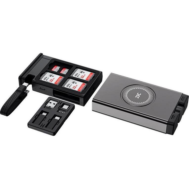 JJC MFCC 1 GRAY Multifunctional Card Station, Speicherkartenlesegerät, Grau