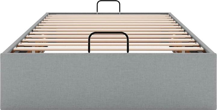 Produktbild VidaXL Ottoman-Bett ohne Matratze Hellgrau 160x200 cm Stoff (160 x 200 cm)