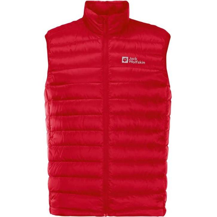 Jack Wolfskin, Uomini, Gilet, Gilet Pack & Go Down M, Rosso, (L)