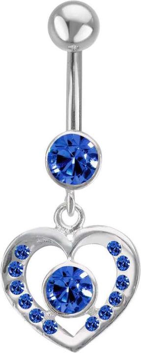 Immagine prodotto Bijouteria Piercing ventre (Argento 925, Vetro (di orologio), Acciaio chirurgico 316L)