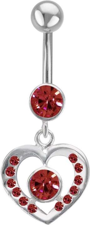 Immagine prodotto Bijouteria Piercing ventre (Argento 925, Vetro (di orologio), Acciaio chirurgico 316L)