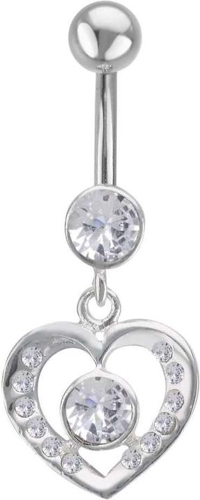 Produktbild Bijouteria Bauchpiercing (Silber 925, Kristall, Chirurgenstahl 316L)