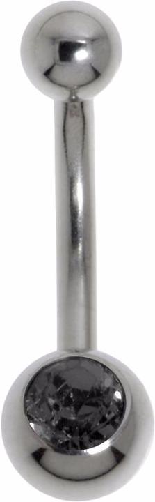 Actual product image Bijouteria Bellypiercing (Crystal, Surgical steel 316L)